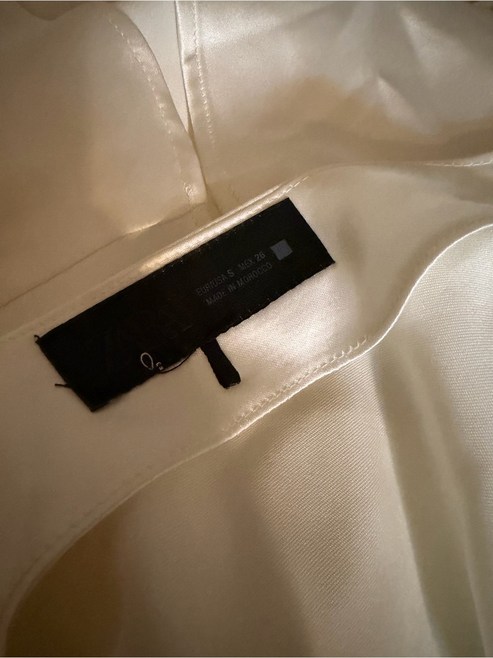 Zara Cream Halter Neck Draped Top - Picture 5 of 5